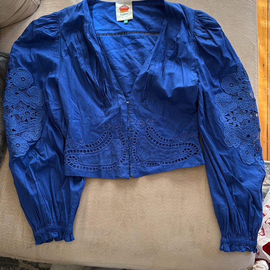 Farm Rio Blouse, Sz Xs